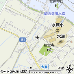 埼玉県加須市大室233周辺の地図