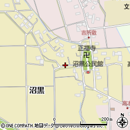 埼玉県熊谷市沼黒周辺の地図