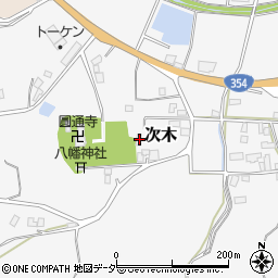 茨城県行方市次木314周辺の地図