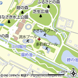 加須はなさき水上公園プール周辺の地図