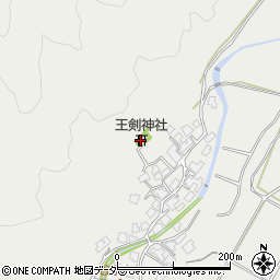 王剣神社周辺の地図
