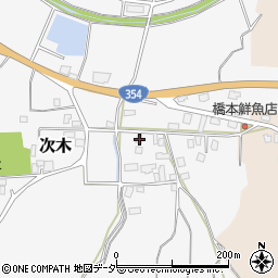 茨城県行方市次木80周辺の地図