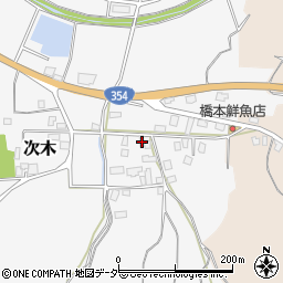 茨城県行方市次木82周辺の地図