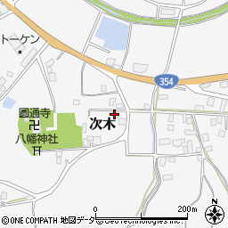茨城県行方市次木318周辺の地図