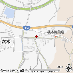 茨城県行方市次木71周辺の地図