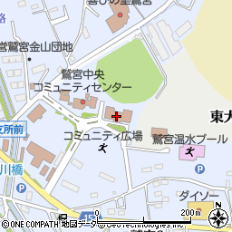 久喜市役所　鷲宮福祉センター周辺の地図