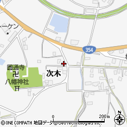 茨城県行方市次木307周辺の地図