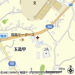 茨城県行方市玉造甲2612周辺の地図