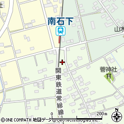 茨城県常総市山口645周辺の地図