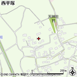 茨城県つくば市東平塚561-2周辺の地図