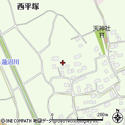 茨城県つくば市東平塚557周辺の地図