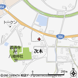 茨城県行方市次木306周辺の地図