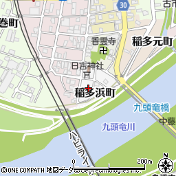 福井県福井市稲多浜町周辺の地図