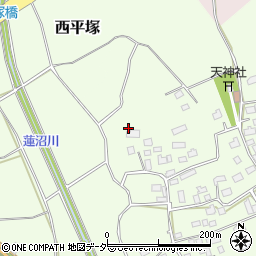 茨城県つくば市東平塚533周辺の地図