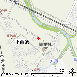 長野県塩尻市下西条周辺の地図