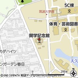 開学記念館周辺の地図
