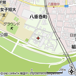 福井県福井市八重巻町周辺の地図