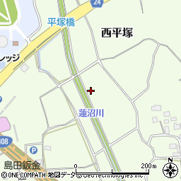 茨城県つくば市東平塚1327周辺の地図