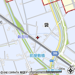埼玉県鴻巣市袋1708-14周辺の地図