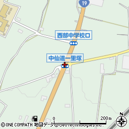 中仙道一里塚周辺の地図