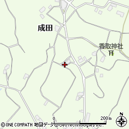 茨城県行方市成田814周辺の地図