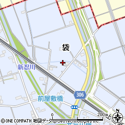 埼玉県鴻巣市袋1687-3周辺の地図