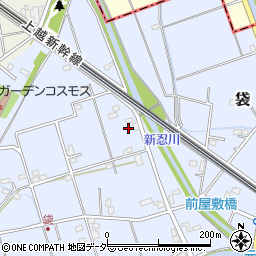埼玉県鴻巣市袋418周辺の地図