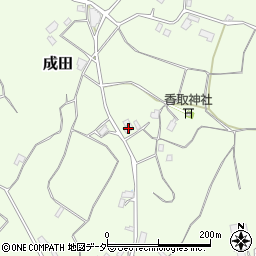 茨城県行方市成田831周辺の地図