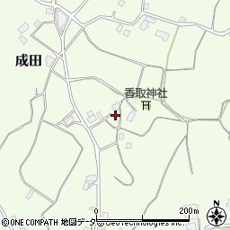 茨城県行方市成田838周辺の地図