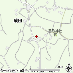 茨城県行方市成田832周辺の地図
