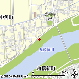 国土交通省近畿地方整備局福井河川国道事務所　中角水位観測所周辺の地図
