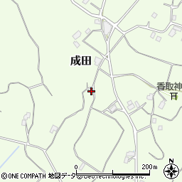 茨城県行方市成田793周辺の地図