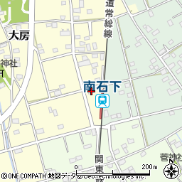 茨城県常総市大房741周辺の地図