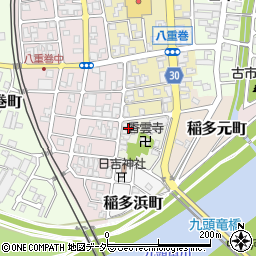福井県福井市稲多新町周辺の地図