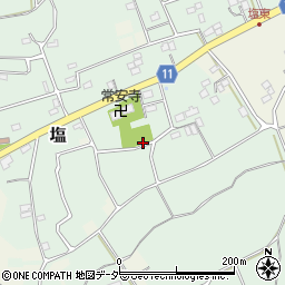 埼玉県熊谷市塩周辺の地図