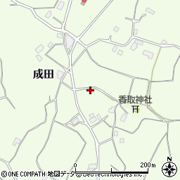 茨城県行方市成田834周辺の地図