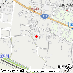長野県塩尻市塩尻町195周辺の地図