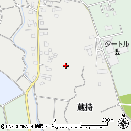 茨城県常総市蔵持周辺の地図