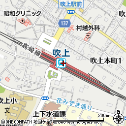 埼玉県鴻巣市周辺の地図