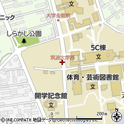 筑波大学西周辺の地図