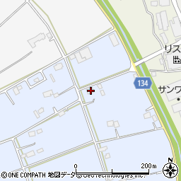 茨城県常総市古間木新田128周辺の地図