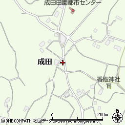茨城県行方市成田786周辺の地図