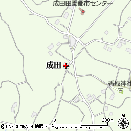 茨城県行方市成田479周辺の地図