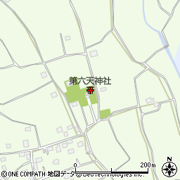 第六天神社周辺の地図