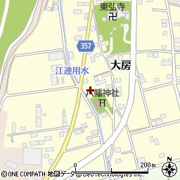 茨城県常総市大房12周辺の地図