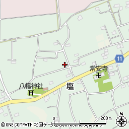 埼玉県熊谷市塩124周辺の地図