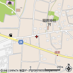 茨城県つくば市遠東414-3周辺の地図