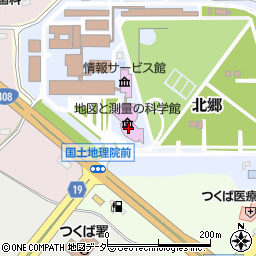 地図と測量の科学館周辺の地図