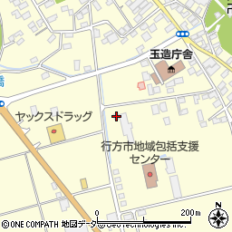 茨城県行方市玉造甲421-2周辺の地図