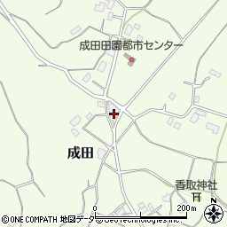 茨城県行方市成田604周辺の地図